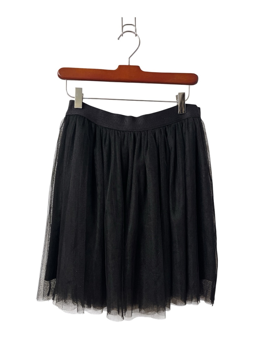 LC Lauren Conrad Black Midi Tulle Skirt